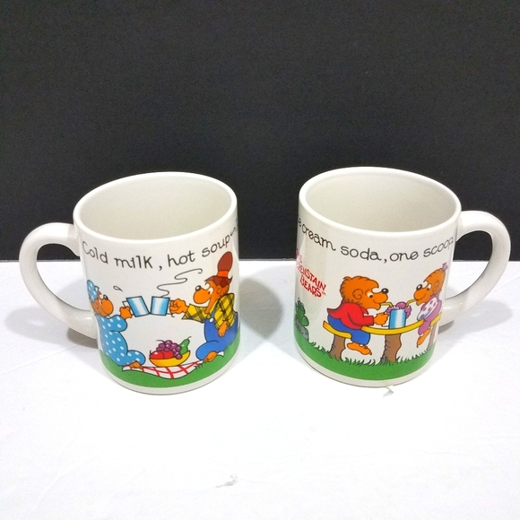 Princess House 1987 Bernstein Bear Mugs New - Picture 1 of 12